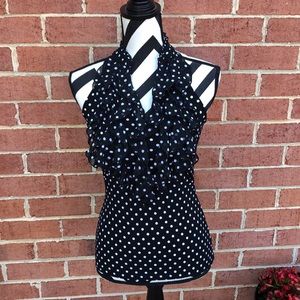 White House Black Market Polka Dot Tank